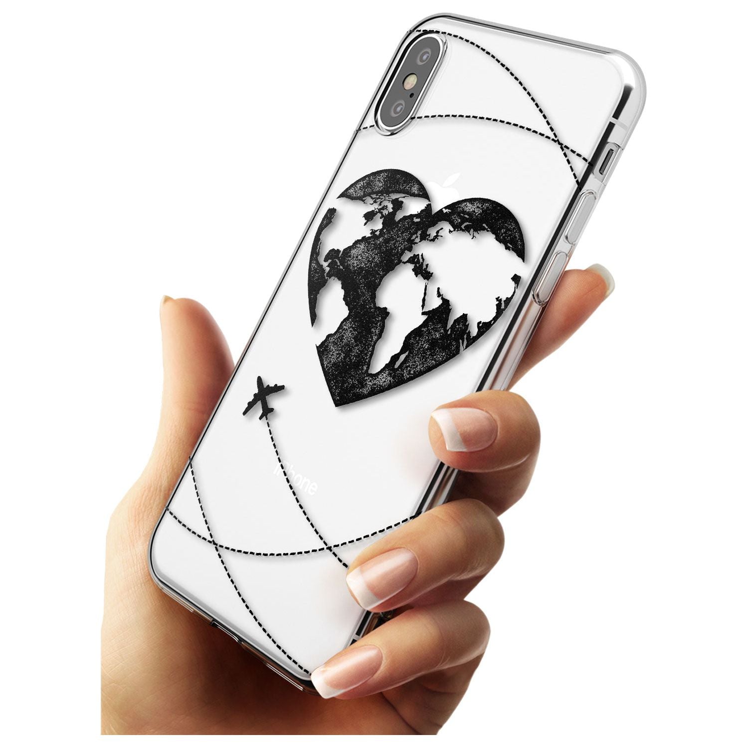 Globe Heart iPhone Case   Phone Case - Case Warehouse